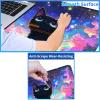 24" x 14" Zoned TCG Playmat, Commander MTG Game Mat, Blue Starry Black Cat view 3