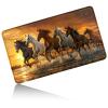 24" x 14" Zoned TCG Playmat, Non Slip Rubber MTG Game Mat, Running Horse view 1
