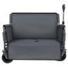 3-in-1 Convertible Folding Wagon Cart with Bench Seat & 180L Storage - 500lbs Heavy-Duty All-Terrain Wagon for Camping, Beach, Sports & Garden Use (Gray) view 1