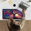 24" x 14" Zoned TCG Playmat, Non Slip Rubber MTG Game Mat, Colorful Tree view 2