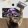 24" x 14" Zoned TCG Playmat, Commander MTG Game Mat, Purple Moon Rose view 2