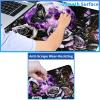 24" x 14" Zoned TCG Playmat, Commander MTG Game Mat, Purple Moon Rose view 3