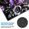 24" x 14" Zoned TCG Playmat, Commander MTG Game Mat, Purple Moon Rose view 4