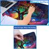 24" x 14" Zoned TCG Playmat, Non Slip Rubber MTG Game Mat, Tree Art view 3