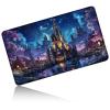 24" x 14" Zoned TCG Playmat, Commander MTG Game Mat, Starry Sky Castle view 1