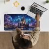 24" x 14" Zoned TCG Playmat, Commander MTG Game Mat, Starry Sky Castle view 2