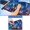 24" x 14" Zoned TCG Playmat, Commander MTG Game Mat, Starry Sky Castle view 3