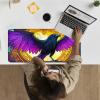 24" x 14" Zoned TCG Playmat, Commander MTG Game Mat, Purple Feathered Eagle view 2