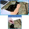 24" x 14" Zoned TCG Playmat, Non Slip Rubber MTG Game Mat, Book Cat Gray view 3