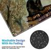 24" x 14" Zoned TCG Playmat, Non Slip Rubber MTG Game Mat, Book Cat Gray view 4