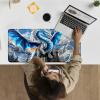 24" x 14" Zoned TCG Playmat, Commander MTG Game Mat, Blue Cool Dragon view 2