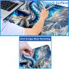 24" x 14" Zoned TCG Playmat, Commander MTG Game Mat, Blue Cool Dragon view 3