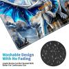 24" x 14" Zoned TCG Playmat, Commander MTG Game Mat, Blue Cool Dragon view 4