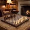 15-Inch Magnetic Wooden Chess Set with 2 Extra Queens  Handcrafted Foldable Board Game for Adults, Beginners view 3