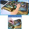 24" x 14" Zoned TCG Playmat, Non Slip Rubber MTG Game Mat, Book Tree view 3