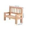 2Pcs Miniature Bench Natural Dollhouse Furniture for Mini House Accessories Versatile Storage for Living Room Dining Room Bedroom Decor Delicate view 2