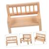 2Pcs Miniature Bench Natural Dollhouse Furniture for Mini House Accessories Versatile Storage for Living Room Dining Room Bedroom Decor Delicate view 3