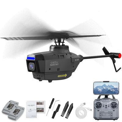 Actualia RC ERA C127AI RC Helicopter for Adults, Black Hornet 4CH Brushless Motors Remote Control Helicopter, RTF Military Drone with 1080p Camera, Optical Flow & Altitude Hold
