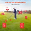 VEVOR Backyard Golf Game, 3 Hole Golf Course, Golf Game Practice Games, Golf Chipping Game for Family, Adults and Kids, Portable Outdoor Yard Golf Game for Lawn, Yard, Camping, Park, Beach view 2