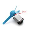 10 Pcs Motor Shaft Propeller, Fan Shape 3-Blade Plastic Straight Propeller for DIY Model Airplane Science Education Toys Motor Rc Boat Micro view 2