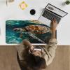24" x 14" Zoned TCG Playmat, Commander MTG Game Mat, Ocean Sea Turtle view 2