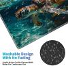 24" x 14" Zoned TCG Playmat, Commander MTG Game Mat, Ocean Sea Turtle view 4