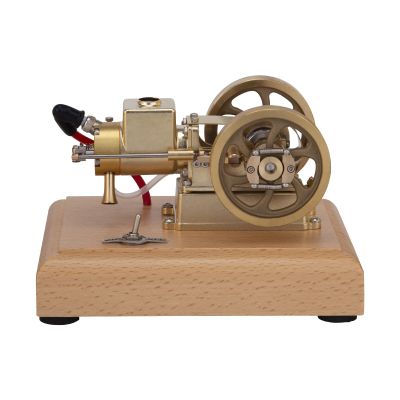 Hit and Miss Engine Model Kit That Works  M17 1.6cc Water-Cooled 4-Stroke Horizontal Gasoline Engine Model That Runs Physical Experiment Kit for Adults Enthusiasts