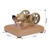 Hit and Miss Engine Model Kit That Works  M17 1.6cc Water-Cooled 4-Stroke Horizontal Gasoline Engine Model That Runs Physical Experiment Kit for Adults Enthusiasts view 3