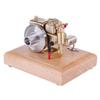 Hit and Miss Engine Model Kit That Works  M17 1.6cc Water-Cooled 4-Stroke Gasoline Engine Model That Runswith Wooden Base Physical Experiment Kit for Adults Enthusiasts view 1
