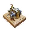 Hit and Miss Engine Model Kit That Works  M17 1.6cc Water-Cooled 4-Stroke Gasoline Engine Model That Runswith Wooden Base Physical Experiment Kit for Adults Enthusiasts view 2