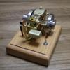 Hit and Miss Engine Model Kit That Works  M17 1.6cc Water-Cooled 4-Stroke Gasoline Engine Model That Runswith Wooden Base Physical Experiment Kit for Adults Enthusiasts view 3