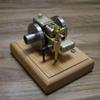 Hit and Miss Engine Model Kit That Works  M17 1.6cc Water-Cooled 4-Stroke Gasoline Engine Model That Runswith Wooden Base Physical Experiment Kit for Adults Enthusiasts view 4