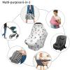 AuHomea Cute Cats Hanging On Balls Baby Car Seat Canopy Nursing Cover for Breastfeeding Multi-Use Infant Carrier Carseat All Season Cover for Newborn Girls Boys view 2