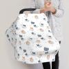 AuHomea Cute Cats Hanging On Balls Baby Car Seat Canopy Nursing Cover for Breastfeeding Multi-Use Infant Carrier Carseat All Season Cover for Newborn Girls Boys view 4