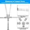 1 Pcs High Chair Straps Replacement,High Chair Straps,High Chair Replacement Straps,5 Point Harness High Chair,Straps Length Adjustable Highchair Strap, Easy to Install Straps Belt, view 3