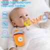 Baby Toys 3-6-12 Months Sensory Toy for Babies Workout Dumbbell Weights Toy Set with Rattles,Crinkle,Mirror & Teether,Montessori Toys for 6 Month Old Infant Baby Girl Boy Gifts view 4