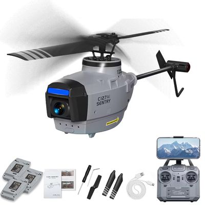 Actualia RC ERA C127AI RC Helicopter for Adults, Black Hornet 4CH Brushless Motors Remote Control Helicopter, RTF Military Drone with 1080p Camera, Optical Flow & Altitude Hold
