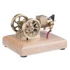 Hit and Miss Engine Model Kit That Works  M17B 1.6cc Metal Adjustable Speed Water-Cooled 4-Stroke Horizontal Gasoline Engine Model That Runs for Adults Enthusiasts view 2