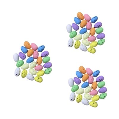 ARTSEWPLY 1 Set Colorful Simulated Quail Eggs Fake Mini Eggs Decorating Easter Fake Colorful Decor Artificial Easter Eggs Easter Easter Photography Decorations Foam Random Color