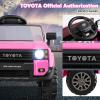Licensed Toyota Kids Ride on Car by INFANS with Parent Remote Control, Pink view 3