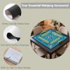 31.5x31.5 Inch Non-Slip Mahjong Mat Anti-Wrinkle Gaming Surface for Mahjong/Poker/Board Games/Card Games/Dominoes (B) view 4