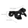 Abaodam 2 Pcs Animal Horns Masks Half Face Devil Mask for Carnival Cosplay Halloween Decor Prop Musical Party view 2