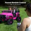 Hikiddo 2 Seater Ride on Car for Kids, 12V Electric Car Ride on Toy for Kids Age 4-8 w/Remote Control, Capacity 150lbs - Pink view 4