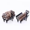 1:12 Miniature Doll House Accessories and Furniture Including Firewood, Firewood Rack, Clip,The Tiny Things Suitable for Dollhouse Outdoor Indoor Kitchen Play Decoration view 4