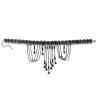 ZYIBPMSJKQCFK Female Masquerade Ball Lace Festival Party Vintage Necklace,black,32+7cm view 1