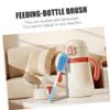 1Pc Rotating Silicone Bottle Cleaning Brush with Case Multi Functional Feeder Brush for Easy Cleaning and Storage Blue view 2