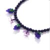 ZYIBPMSJKQCFK Handmade Bead Flower Pendant Fruit Collarbone Necklace For Women,blue,42.5+7CM view 2