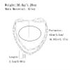 Simple Pearl Collarbone Chain Double-Layer Splicing Necklace,silvery,43+5.5cm view 3