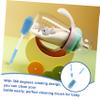1Pc Blue Silicone Bottle Cleaning Brush Rotating Feeder Tool with Suction Cup for Easy Storage Durable and Lightweight Nursing Bottle Brush with Case view 2