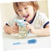 1Pc Silicone Bottle Cleaning Brush Rotating Feeder Tool with Suction Cup for Easy Storage Durable Nursing Bottle Brush Blue view 3